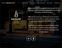 Tablet Screenshot of hotelbalfer.com
